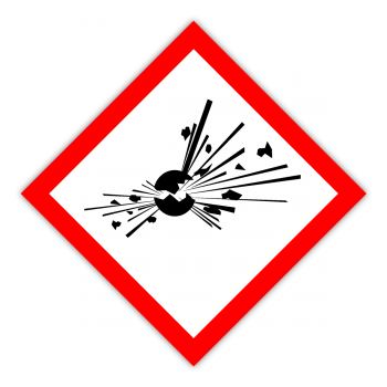 Aufkleber GHS01 Explosiv